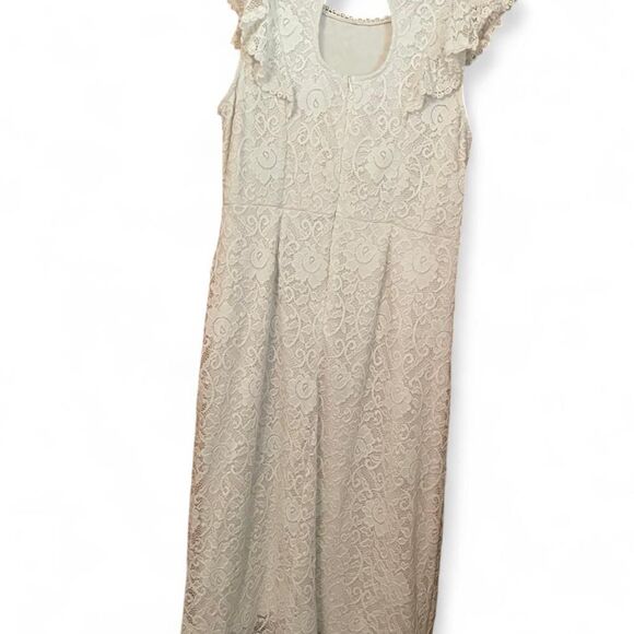 Cure Women's White and Cream Dress - Picture 3 of 3